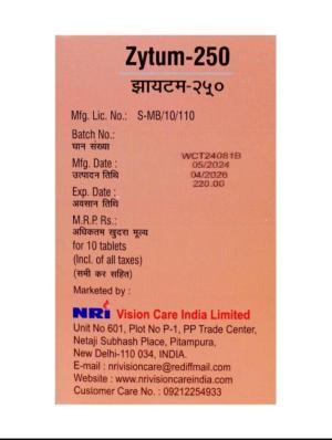 ZYTUM 250 TAB ZYTUM 250 TAB